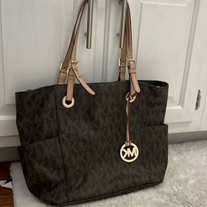 Brown Michael Kors bag used